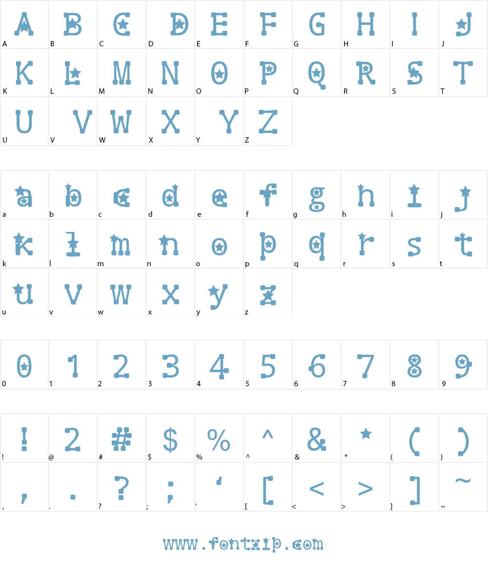 the magicals Font Character